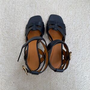 M. Gemi Navy Blue Heel